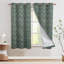 Fabdivine Eyelet Curtains 54x63 Inch Modern Block Print Window Drapes- Vishal Pushp-805640895