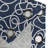 Red Barrel Studio® Navy Grommet Curtain Decorative 2-Panel Window Drapes, 50"x72", Navy Blue and White-1131956330