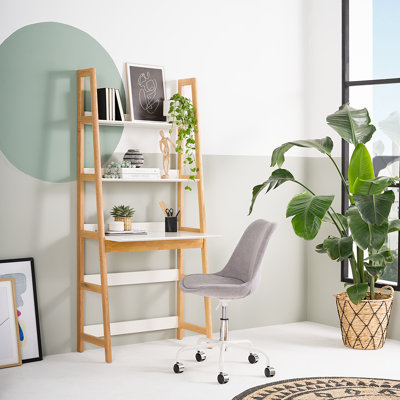 LINDHOLM ladder desk with shelves