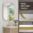 Trielle Rectangular Aluminum Framed Modern Bathroom Wall Mirror-149312858-149312857