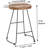 Adjustable Height Counter Stool with Metal Frame