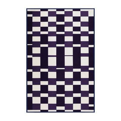 Tapis mauve lavable à la machine