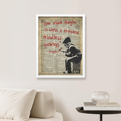 " Banksy One Original Thought "