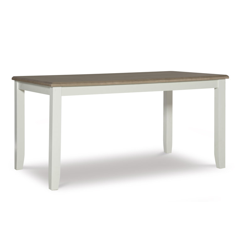 Atiqa Painted Rustic Dining Table, Taupe