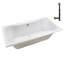 Baignoire de trempage en acrylique 60 po x 32 po-97545312