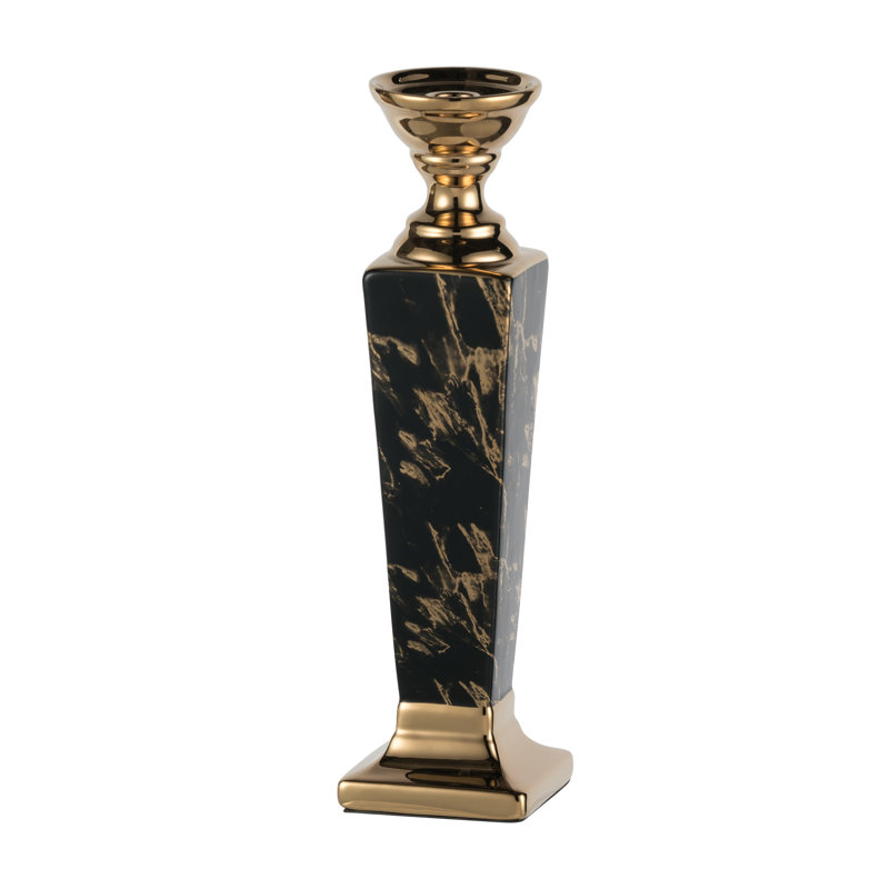 Chandelles en céramique moderne chic, H 15 po x l 3,9 po x P 3,9 po