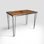 Bureau en métal récupéré à rebord métallique