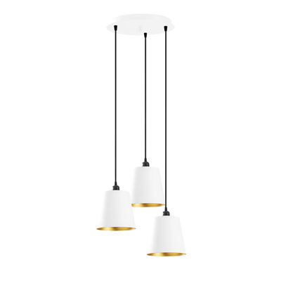 Luminaire suspendu pour îlot de cuisine à 3 lumières Excalibur