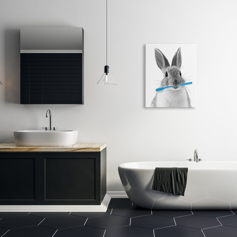 Impression sur toile Aw-301-Bunny, H 30 po x l 24 po x P 1,5 po