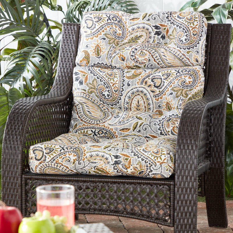 Lester Outdoor High Back Chair Cushion, Asbury Park, 1