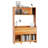 Rasheena Writing Desk with Hutch Bookshelves for Home Office-2077920481
