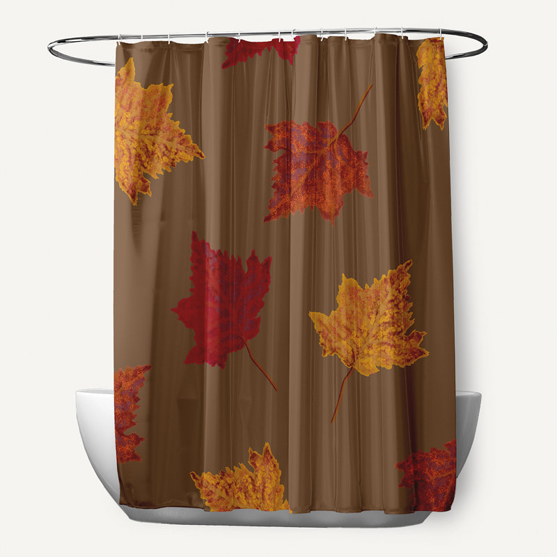 Rideau de douche simple Odling, Brun