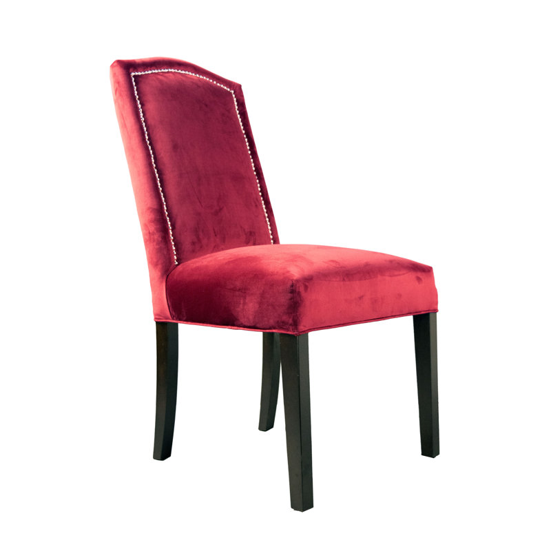 Kedarnath 17'' H Upholstered Dining Chair, Rust Red