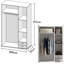 3 Door Manufactured Wood Wardrobe