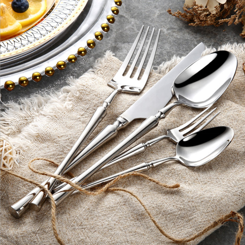 Ensemble de couverts Evamaria Living Essence, Argent luisant