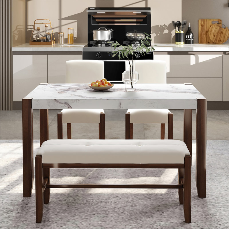 Ensemble de salle à manger rectangulaire L 46,5 po x l 29,9 po Kroeker
