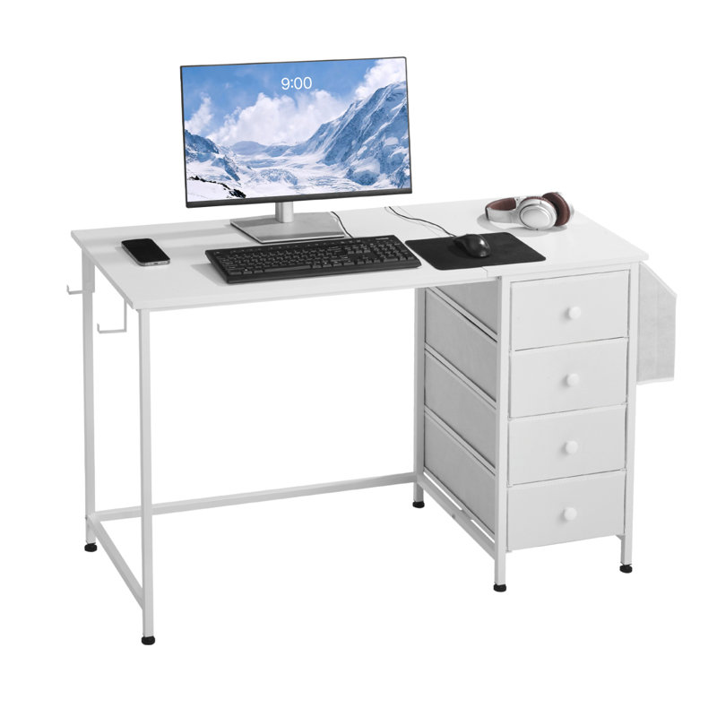 Metal Base Computer Desk