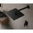 Rivera Matte Black LED Rainfall Shower with Wall Mount and Mixer