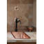 Lavabo de salle de bain rectangulaire 17 "en cuivre martelé-38511727