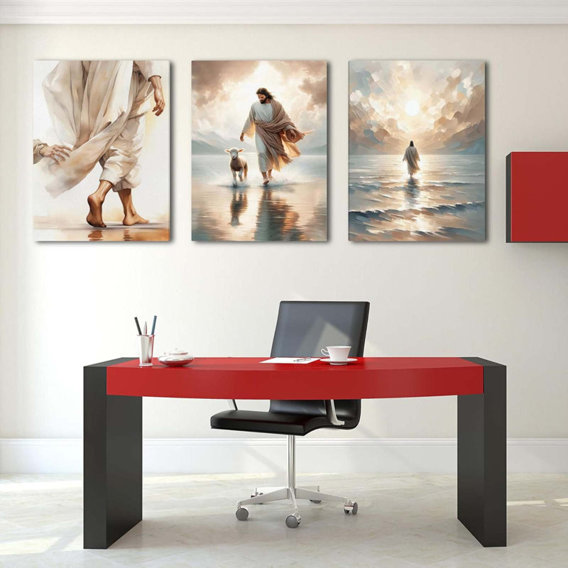 3 Piece Wrapped Canvas Print, 60 cm H x 40 cm W