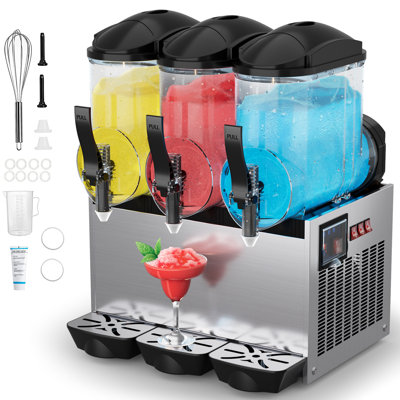 9.6gal Commercial Slushy Machine, Frozen Drink & Slushie Maker for Hotels, Restaurants & Dessert Shops