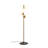 Scandinavian Floor Lamp, 51.2 inches Tall, Gold Metal Body with Glass Cap, 15 cm Cap Diameter, 15 cm Cap Height | 4 x E27 Socket (Max 40W) | Elegant Design, Perfect for Living Room & Reading Nooks, IP20 Rated-198544948
