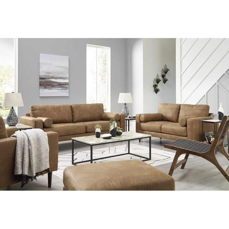 Canapé, causeuse, fauteuil et repose-pieds Telora