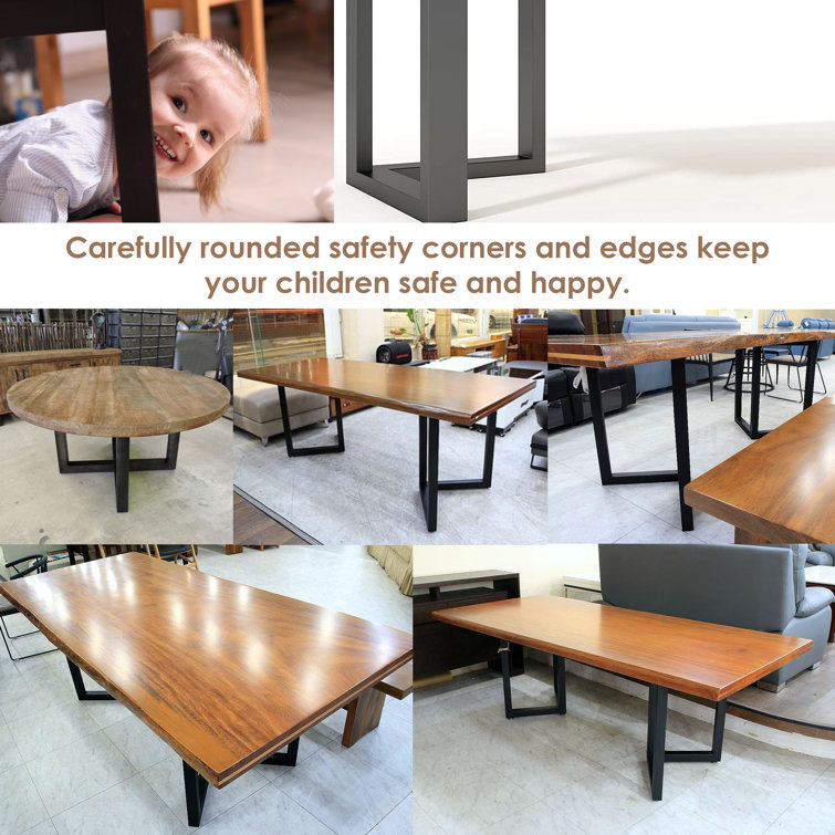 White Metal Table Legs Desk Leg 28’’ H 17.7’’ W Furniture Legs,Dining Table  Legs,Metal Legs for Table Desk, Office Table Legs