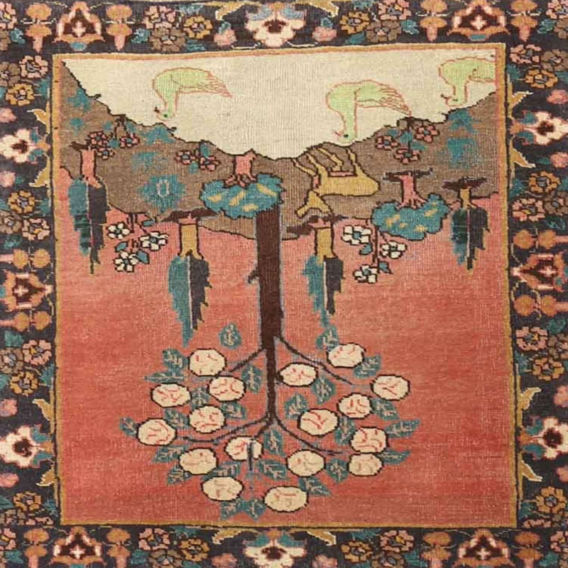 Gerhilde Performance Oriental Indoor Rug, Round 5'