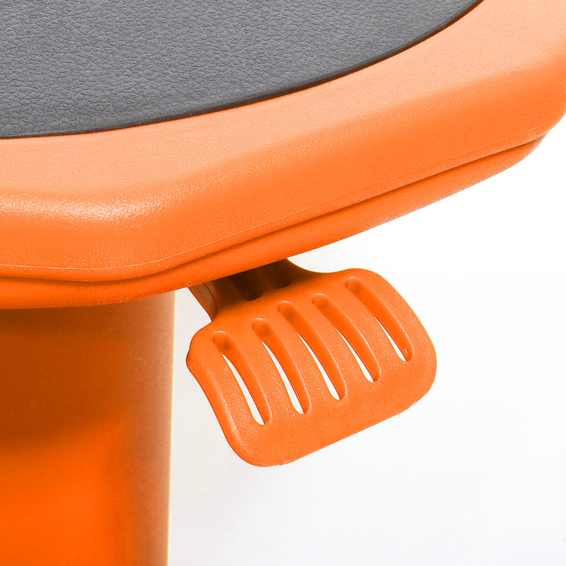 Adjustable Height Active Stool with, Orange