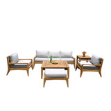 Noida Outdoor 6 - Piece Teak Conversation Set