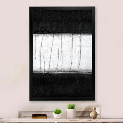 Black And White Abstract Art - Modern & Contemporary Canvas Art Print
