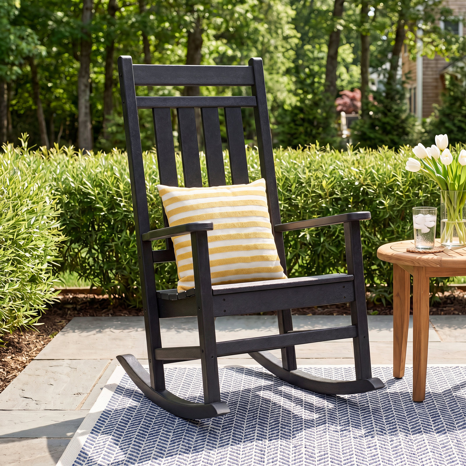 Estate Rocking Chair, Black