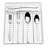 Jasmine 30-Piece Flatware Set with Caddy, Service for 4