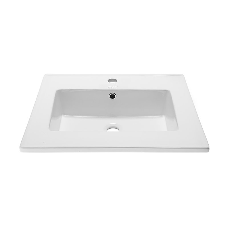 Plateau de meuble-lavabo simple 25 po Voltaire, Simple