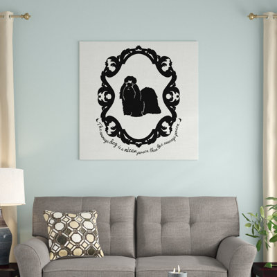 5by5collective «Shih Tzu», impression sur toile tendue