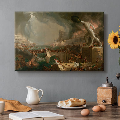 The Course of Empire: Destruction-Thomas Cole-Gallery Wrapped Canvas-1836