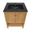 Meuble-lavabo autoportant en chêne 24 po avec plateau d'évier Château-105680440-121323632-121323635