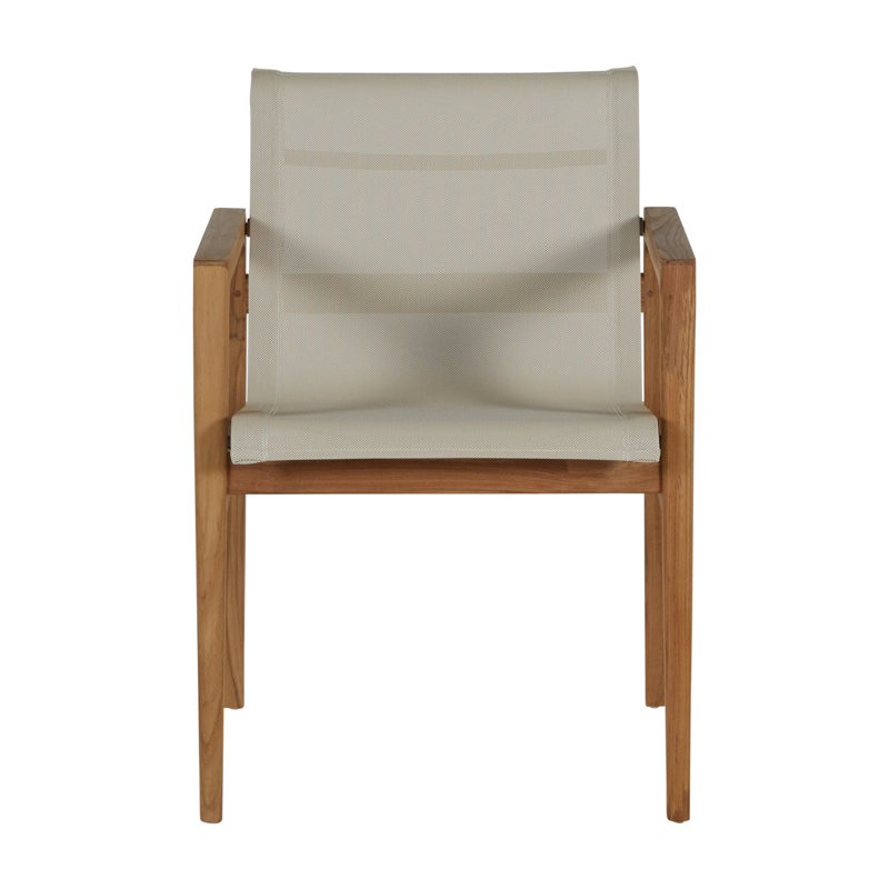 Coast Patio Dining Armchair, Canvas Sling