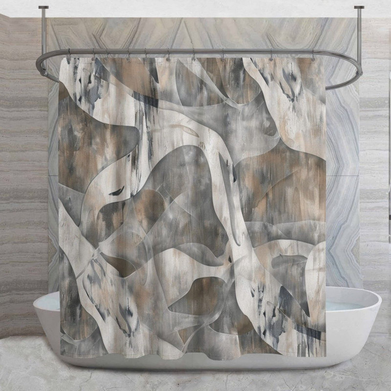 Rideau de douche Floral, H 83 po x l 70 po