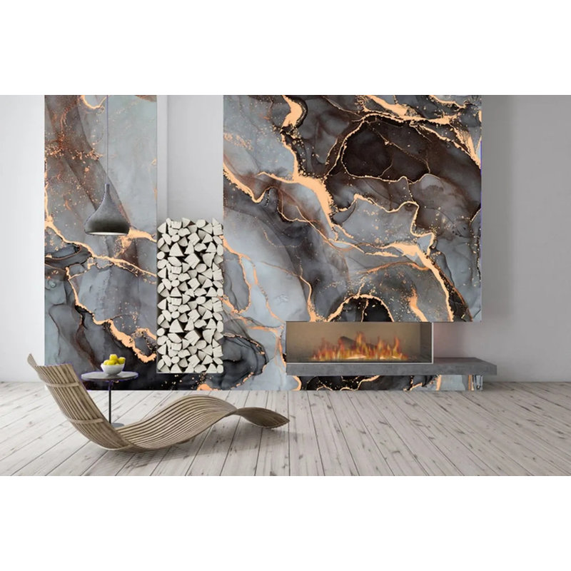Lava Luxe: Molten Elegance, 236" L x 118" W, Non-Woven
