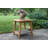 Genesis Square Teak Outdoor Side Table , 20'' in. W 20'' in. D