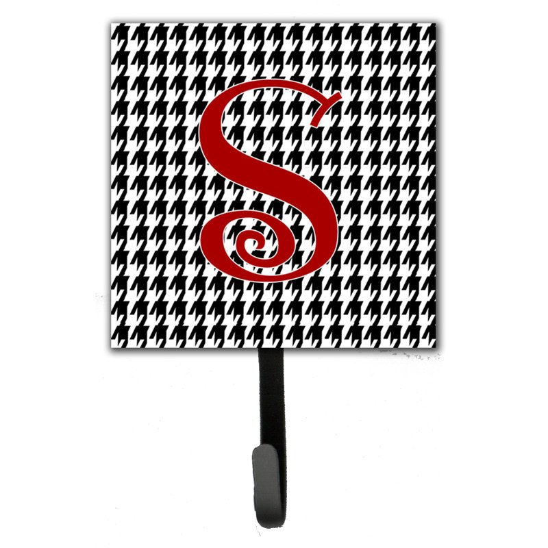 Crochet mural houndstooth monogramme, S