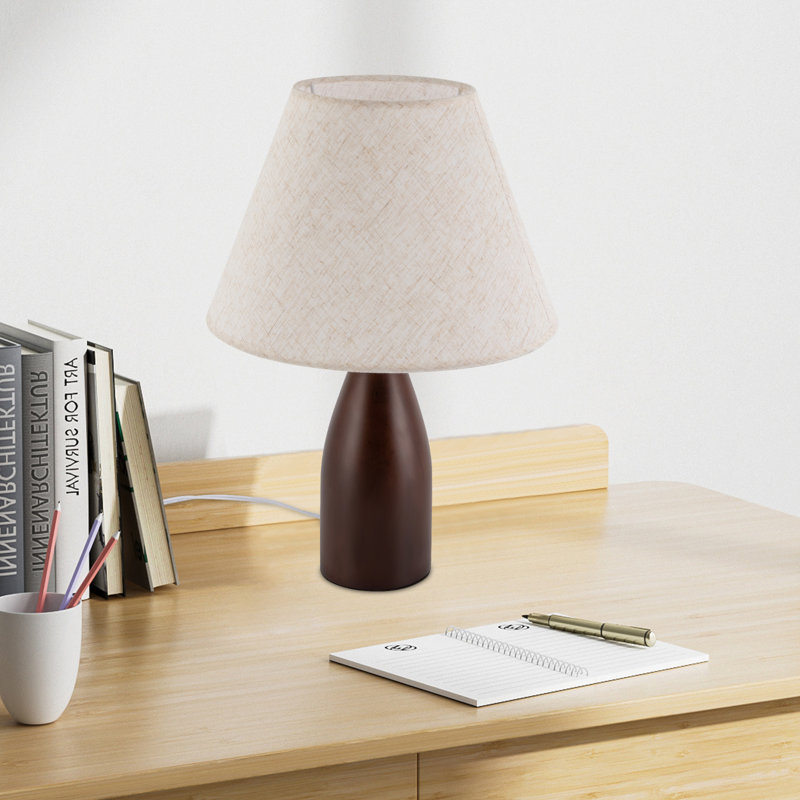 Lampe de table en bois massif