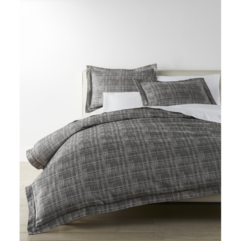 Biagio Jacquard Duvet Cover, Azure, Queen Duvet Cover