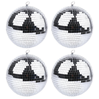 Miroir boule de verre disco DJ scène éclairage effet fête décorative (ensemble de 6)