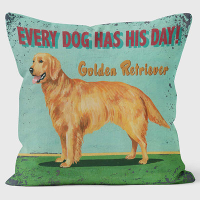 Golden Retriver - Martin Wiscombe Cushion