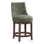 Vesper Upholstered Stool with Solid Wood Frame-1203505035-1203505053