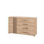 Asmara Oak Effect 4 Drawer Sideboard