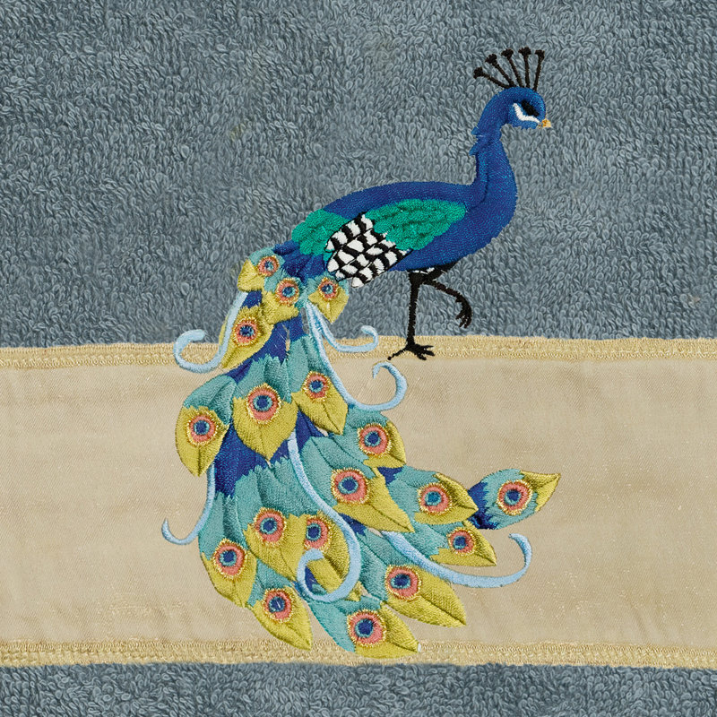 Ensemble de serviettes 4 pièces PENELOPE, Bleu sarcelle, 4